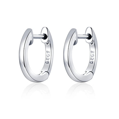 925 Sterling Silver Hoop Earrings 🌸 | Minimalist Everyday Jewelry for Girls & Women – Hypoallergenic & Elegant!