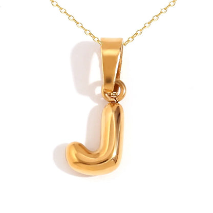 Mini Bubble Letter Pendant Necklace 🔤 | Dainty Unisex Stainless Steel Initial Jewelry for Boys & Girls | Cute A–Z Alphabet Gift Necklace 🎁