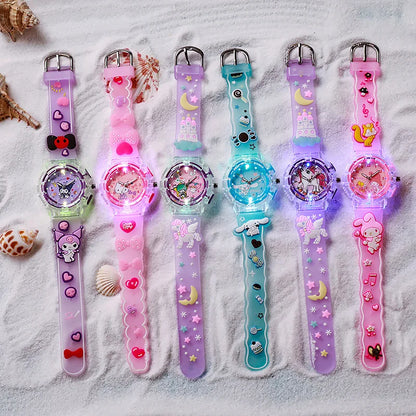 Hello Kitty Kids Wristwatch – 3D Pattern Luminous Quartz Watch for Girls | Gift for Ages 3–10