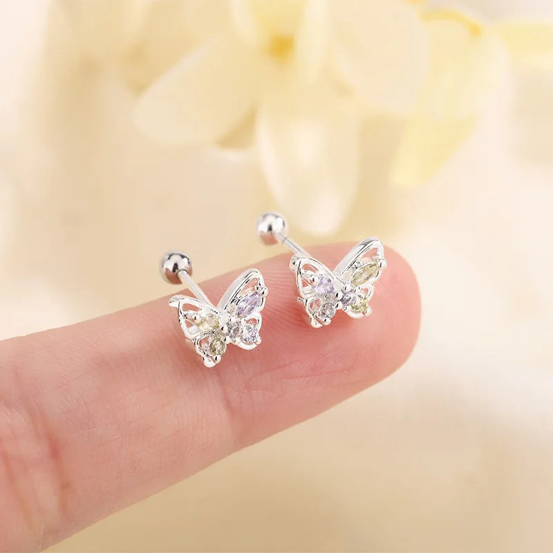🦋 Cute Butterfly Stud Earrings for Girls. Elegant Jewellery Accessories | Dainty Gifts for Kids & Teens!