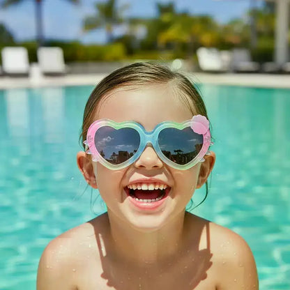 Girls Heart Shaped Sunglasses | Kids Beach, Travel & Outdoor Play Sun Shades!