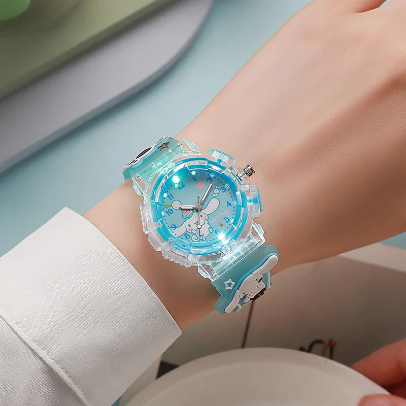 Hello Kitty Kids Wristwatch – 3D Pattern Luminous Quartz Watch for Girls | Gift for Ages 3–10