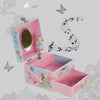 Dance of Elegance: Girls' Wooden Musical Jewelry Storage Box with Pull-Out Drawer - A Magical Ballerina Music Box!