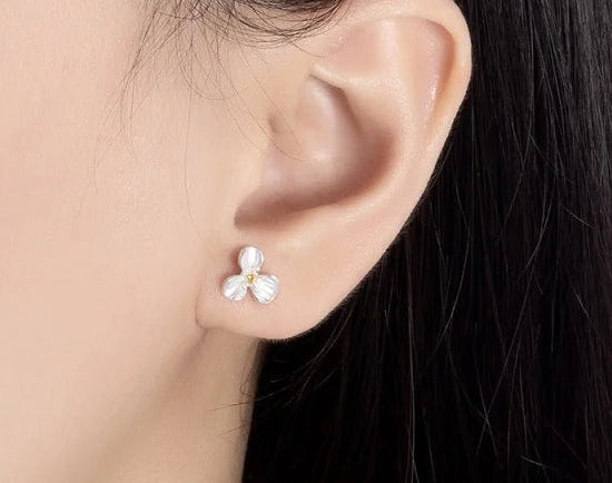 Real 925 Sterling Silver Flower Earrings – High-Quality Girls’ Jewellery for Daily Wear, Cute & Elegant Kids Earrings!