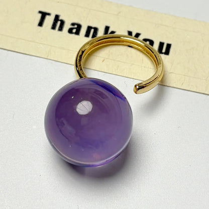 Candy Design Round Ball Ring for Teen Girls | Adjustable Finger Ring | Colourful Fashion Jewellery Gift!