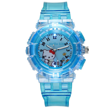 Girls LED Luminous Kitty Wristwatch – Cute Digital Watch for Kids | Birthday Gift for Girls!