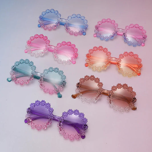 UV400 Petal Sunglasses for Kids – Comfortable Baby & Toddler Protective Eyewear, Cute Round Frame Outdoor Shades!