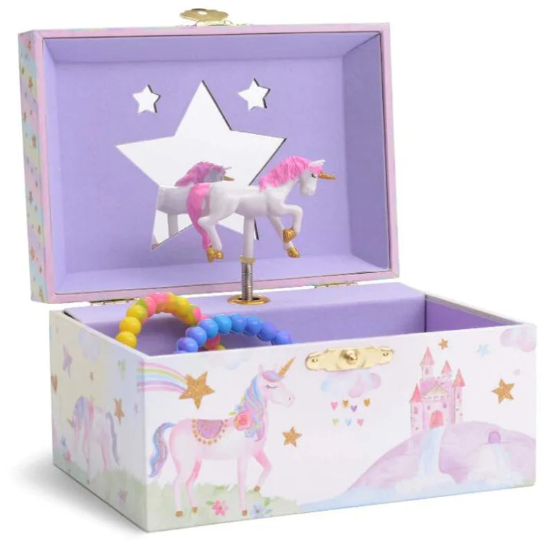 Magical Moments: Musical Jewellery Box with Rotating Unicorn - The Perfect Music Box for a Magical Birthday!