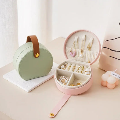 Stylish Travel Jewellery Box for Girls | Portable Jewellery Organiser Case | Necklace, Earring & Ring Storage Gift