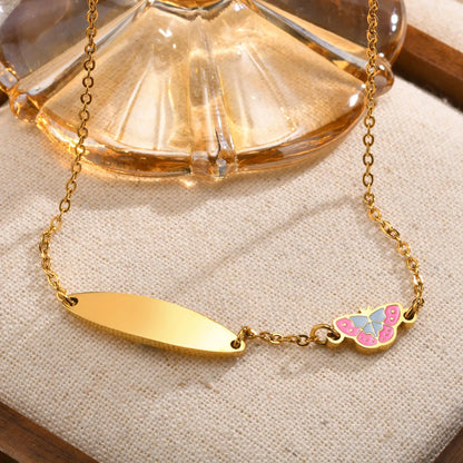 Chic Butterfly Jewelry Set for Baby - Earrings, Bracelet & Necklace | Hypoallergenic & Tarnish-Free Gift Set