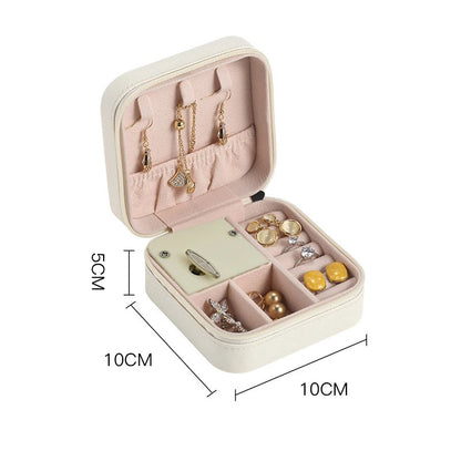 Anime Musical Jewellery Box | The Promised Neverland Music Box | White Leather Travel Jewellery Case | Cute Gift!