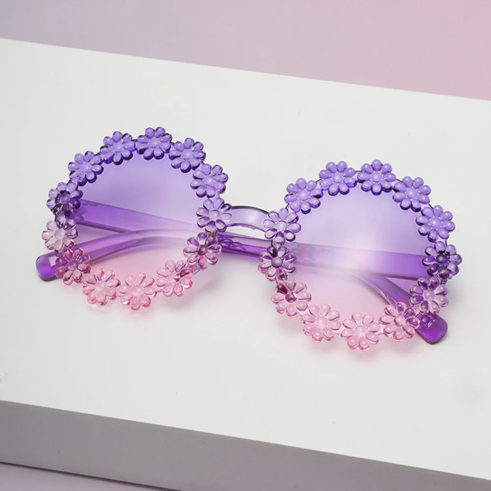 UV400 Petal Sunglasses for Kids – Comfortable Baby & Toddler Protective Eyewear, Cute Round Frame Outdoor Shades!
