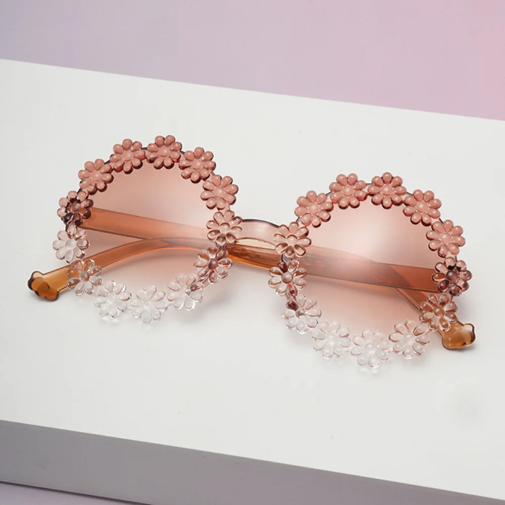UV400 Petal Sunglasses for Kids – Comfortable Baby & Toddler Protective Eyewear, Cute Round Frame Outdoor Shades!