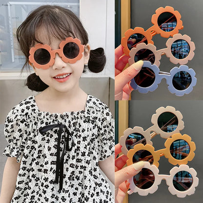 Cute Flower Kids Sunglasses 🌼 | Candy Color UV Protection Shades for Girls & Boys | Toddler Outdoor Summer Glasses