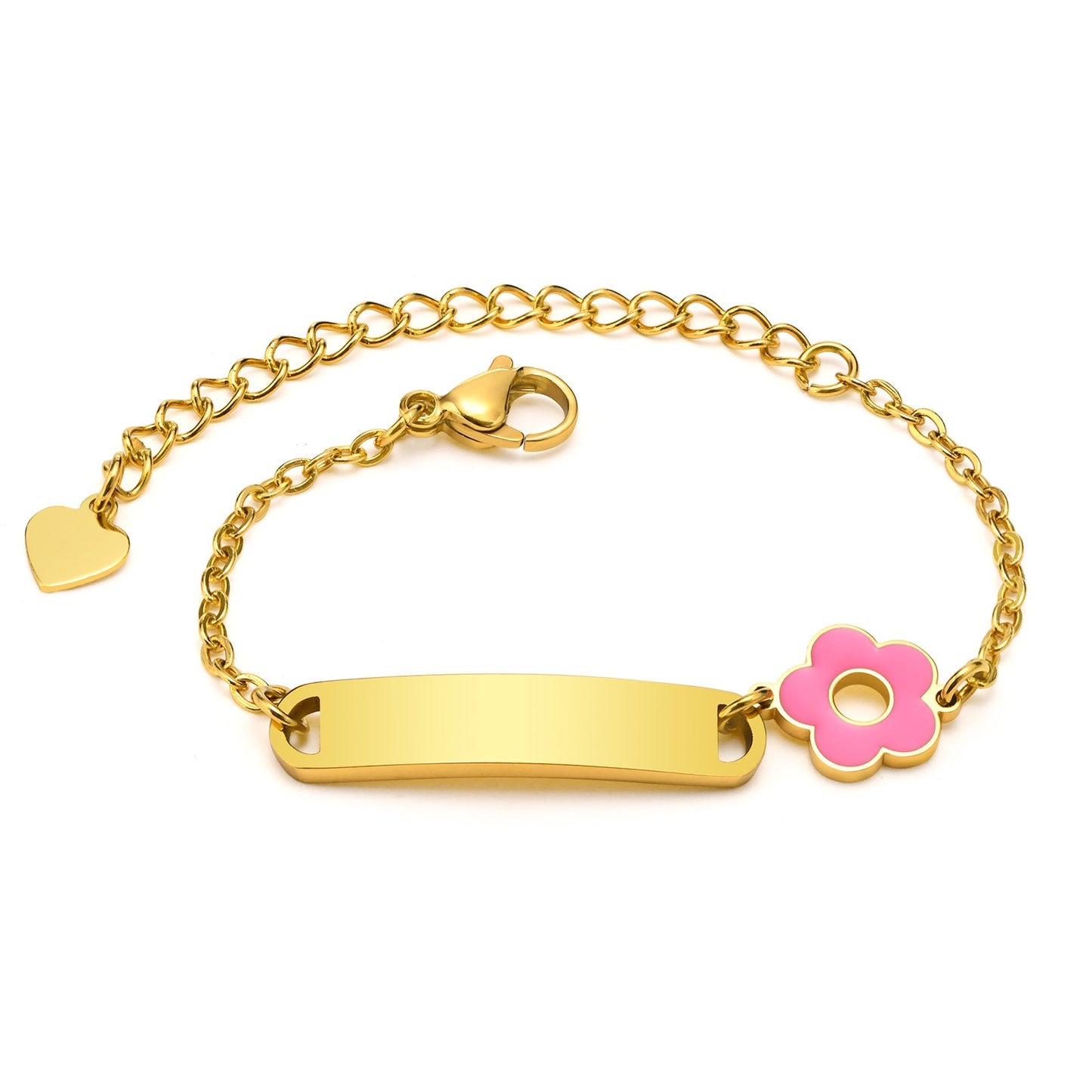 Blossoms of Love: Engravable Baby Bracelet - Personalized Gift for Girls and Boys - Ideal for Birthdays and Christenings! - Kids Jewellery Shop