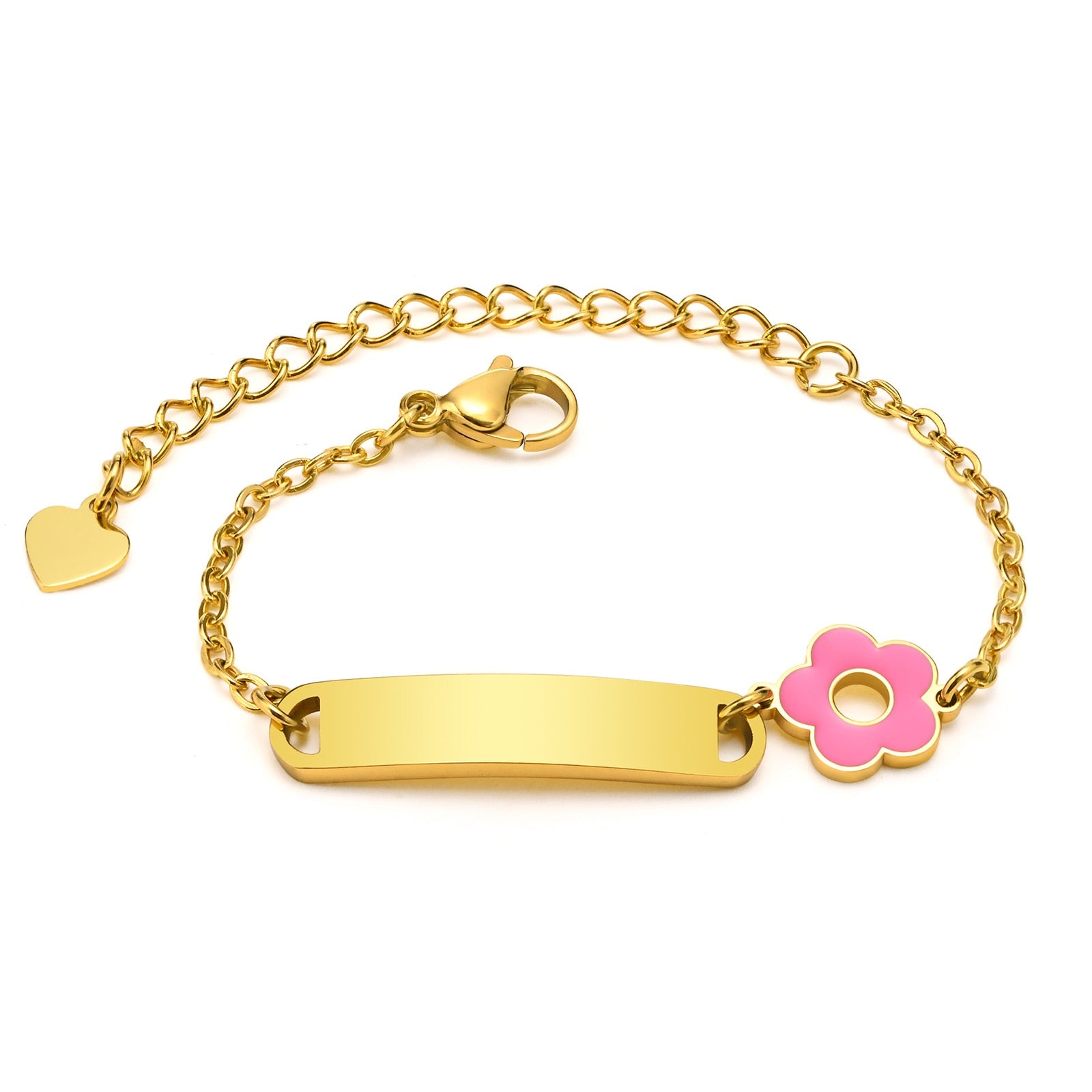 Blossoms of Love: Engravable Baby Bracelet - Personalized Gift for Girls and Boys - Ideal for Birthdays and Christenings! - Kids Jewellery Shop