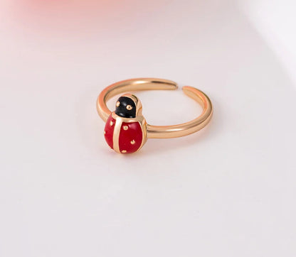 Ladybug Baby Jewellery Set – Earrings, Pendant Necklace & Ring | Adorable Kids Fashion Jewellery Gift for Girls & Toddlers!