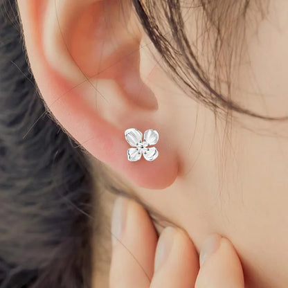 Lily Flower Stud Screw Back Earrings for Girls !