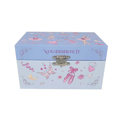 Musical Jewellery Box for Girls with Spinning Ballerina – Hand-Cranked Swan Lake Music Box | Christmas & Birthday Gift for Kids!