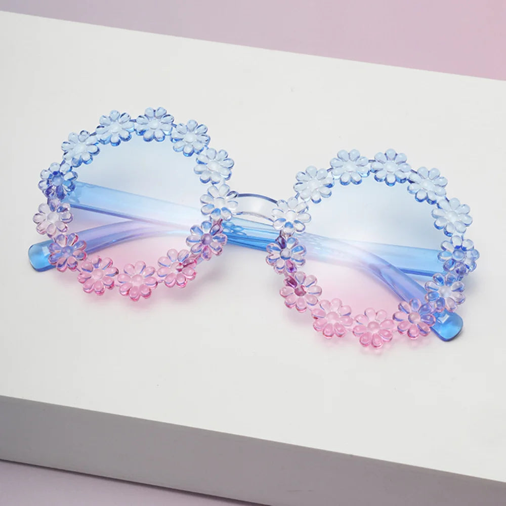 UV400 Petal Sunglasses for Kids – Comfortable Baby & Toddler Protective Eyewear, Cute Round Frame Outdoor Shades!