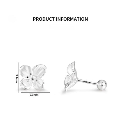 Lily Flower Stud Screw Back Earrings for Girls !