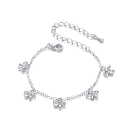 Adorable Girls' Five Bows Charm Bracelet for Birthday Bliss and Bestie Bonding!