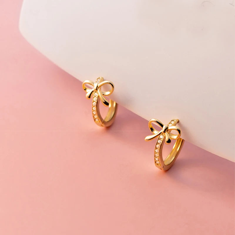 Charm Personified: Bow Tie Hoop Earrings for Girls, Teens, and Women! - Kids Jewellery Shop