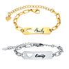 Cherish Every Moment: Personalized Baby Name ID Bracelet with Heart!