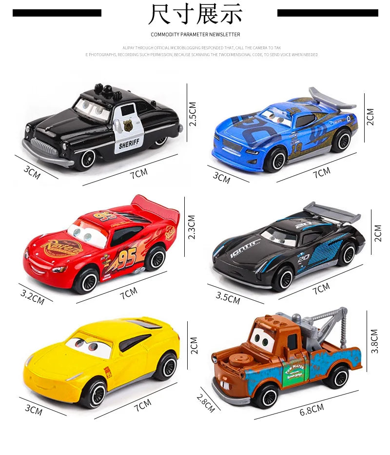 Race to Adventure: Disney Pixar Cars 3 Diecast Metal Car Set - The Ultimate Toy Model for Exciting Playtime!