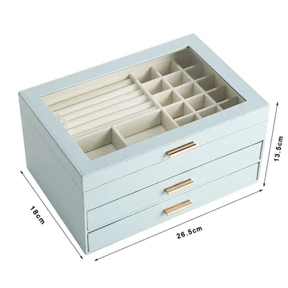 Elegance and Organization: 2 Drawer Jewelry Organizer - The Perfect Storage Solution for Girls and Women, Ideal for Birthday, Christmas, and Anniversary Gifting! - Kids Jewellery Shop