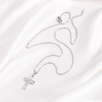 ✨ 14K Gold Plated Cross Pendant Necklace for Girls – Dainty Religious Faith Necklace!