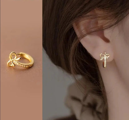 Charm Personified: Bow Tie Hoop Earrings for Girls, Teens, and Women! - Kids Jewellery Shop