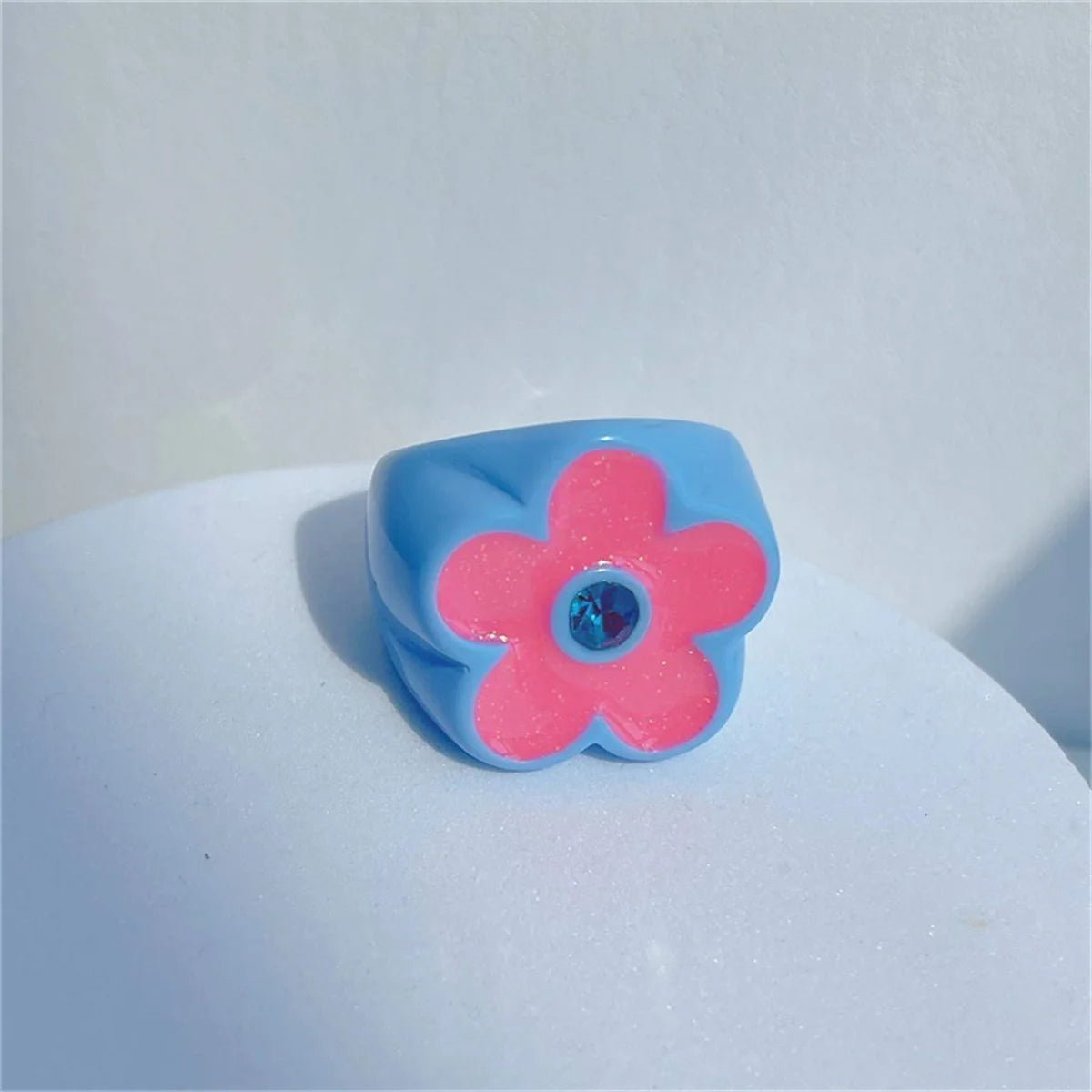 Cool Trendy Acrylic Fashion Rings for Girls – Colourful Vintage & Big Punk Finger Jewellery for Teens, Party Accessories!