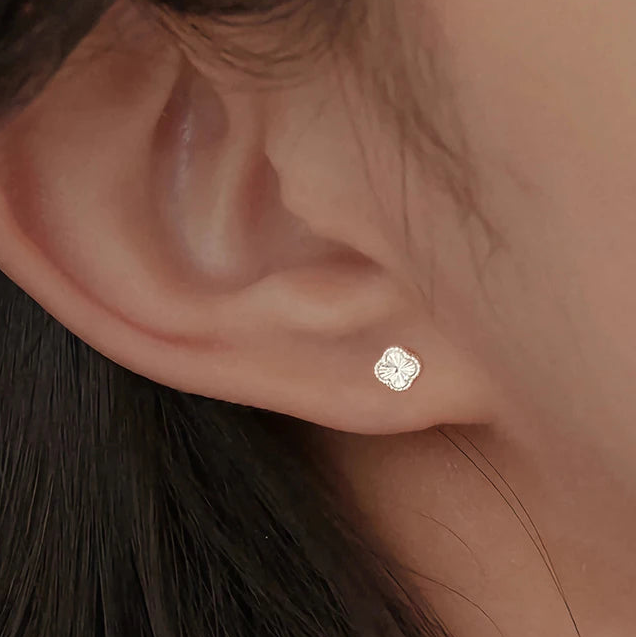 925 Sterling Silver Screw-Back Mini Stud Earrings – Minimalist Cute Fine Jewellery for Kids | Luxury Hypoallergenic Accessories