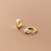 Chic Sterling Silver & Pearl Hoop Earrings: Timeless Elegance for Girls, Teens, and Women!
