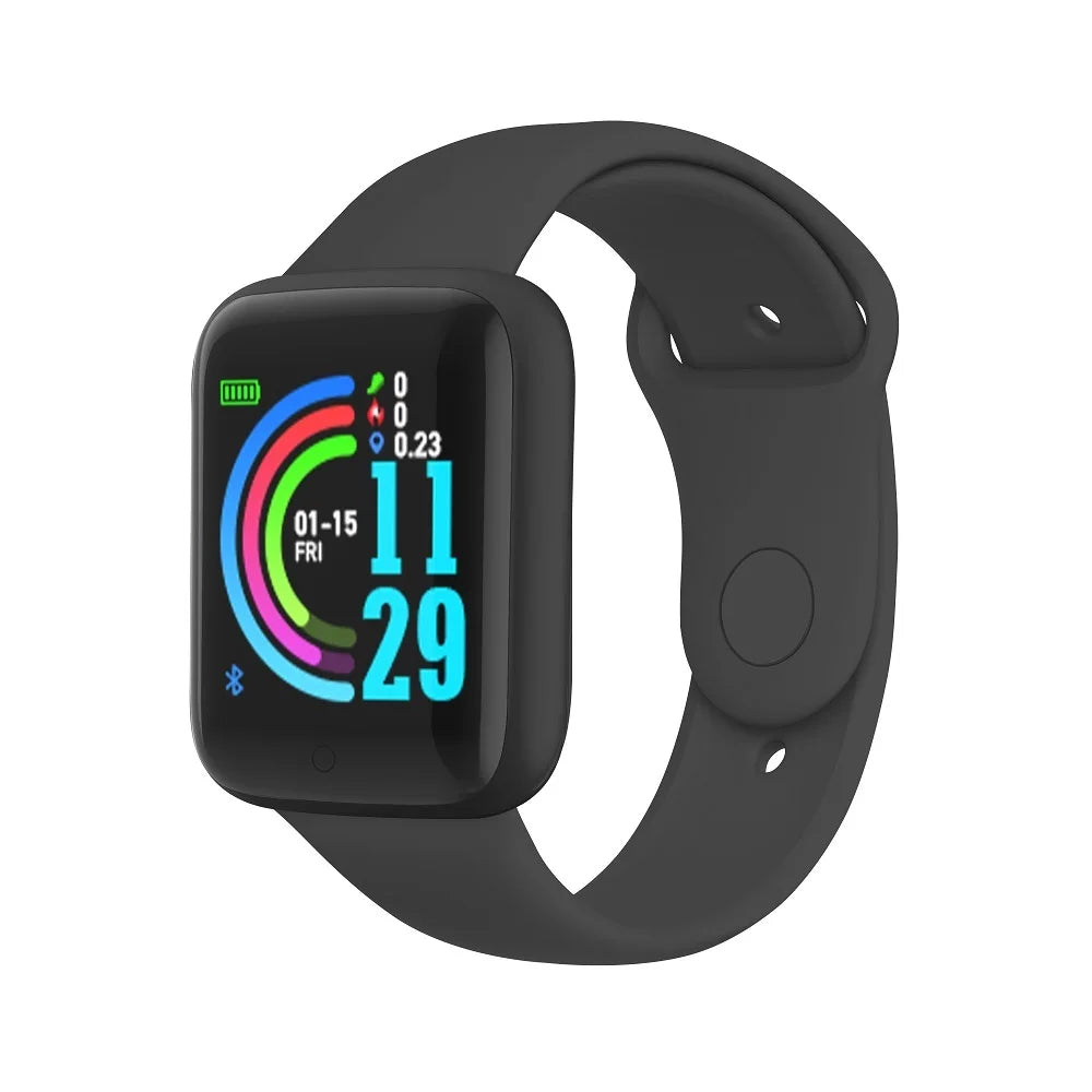 Ultimate Fitness Companion: Boys Girls Electronic Sports Smart Watch with Heart Rate Monitor - The Perfect Birthday Present!