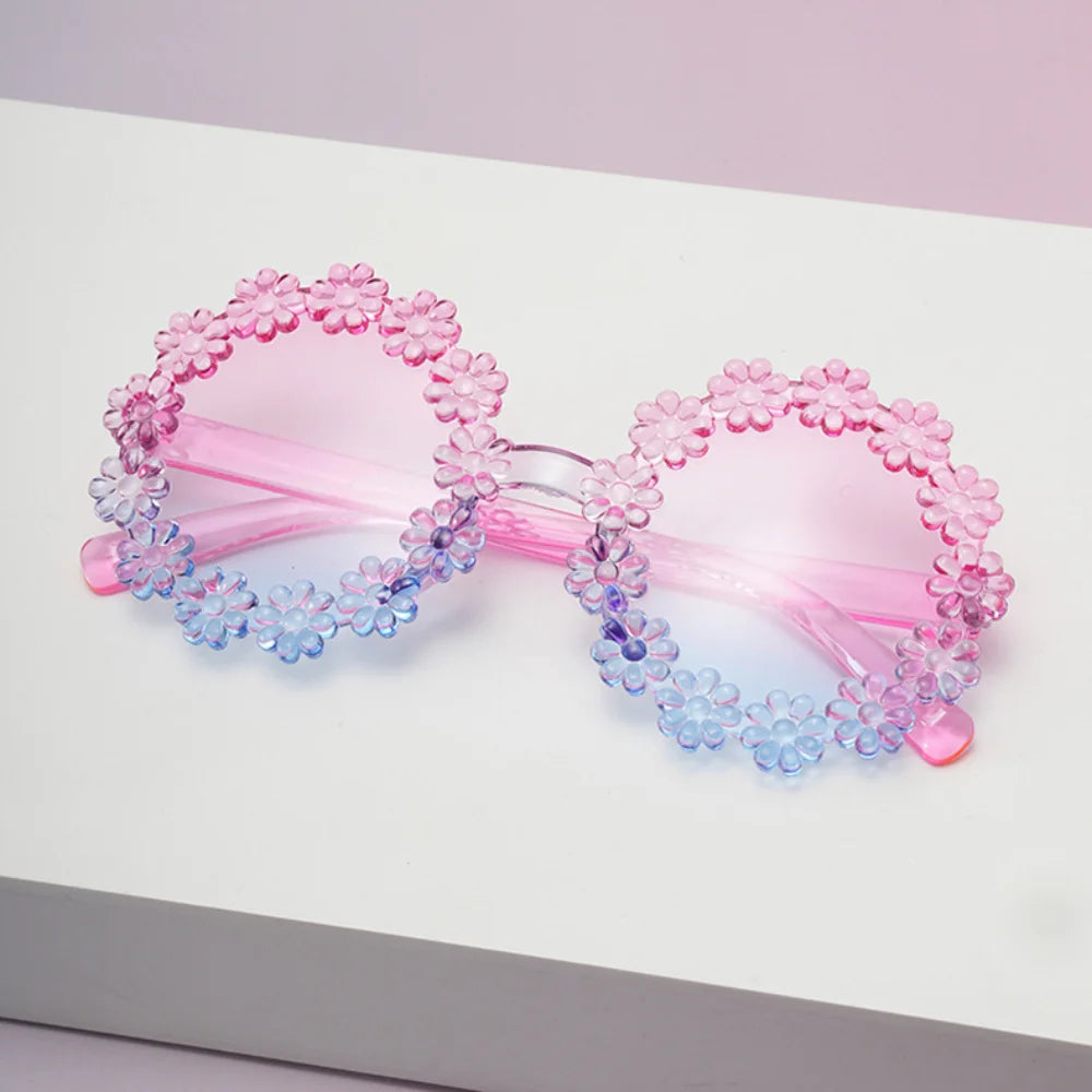 UV400 Petal Sunglasses for Kids – Comfortable Baby & Toddler Protective Eyewear, Cute Round Frame Outdoor Shades!
