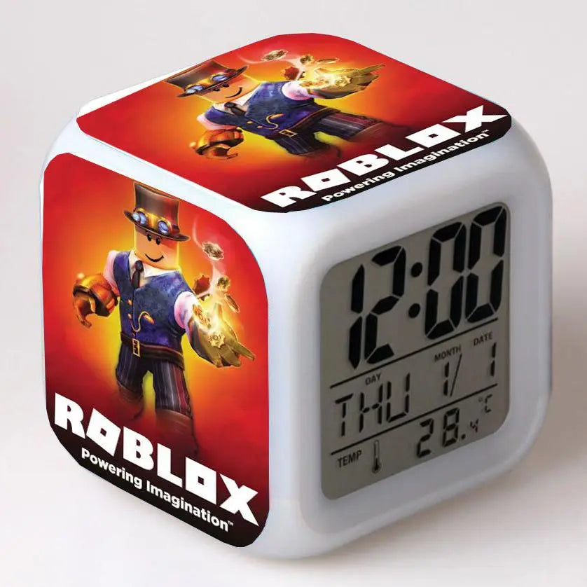 Level Up Your Space with the Roblox Electronic Clock Night Light - A Creative Birthday Gift for Gaming Enthusiasts!