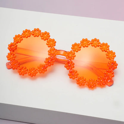 UV400 Petal Sunglasses for Kids – Comfortable Baby & Toddler Protective Eyewear, Cute Round Frame Outdoor Shades!
