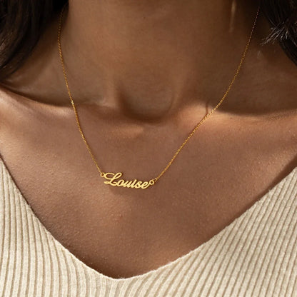 Elevate Your Style: Personalized Name Pendant Necklace Jewelry! Perfect for Girls, Teens, and Women!