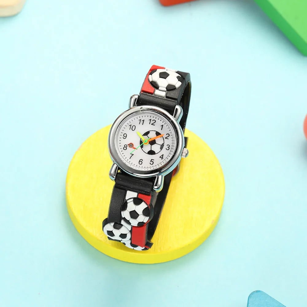 Football Sports Watch for Kids ⚽ | Boys & Girls Wristwatch ⌚ | Stylish Timepiece Gift for Children 🎁