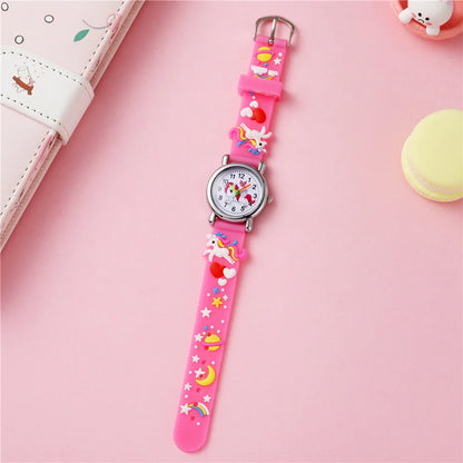 Cute Unicorn Kids Watch – Colourful Wristwatch for Girls | Fun Cartoon Quartz Watch Gift!