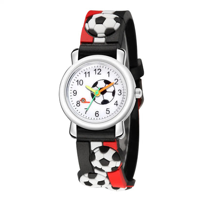 Football Sports Watch for Kids ⚽ | Boys & Girls Wristwatch ⌚ | Stylish Timepiece Gift for Children 🎁