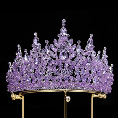 Baroque Opulence: Luxury Crystal Tiaras Pageant Diadems - Headbands that Redefine Elegance in Hair Accessories!