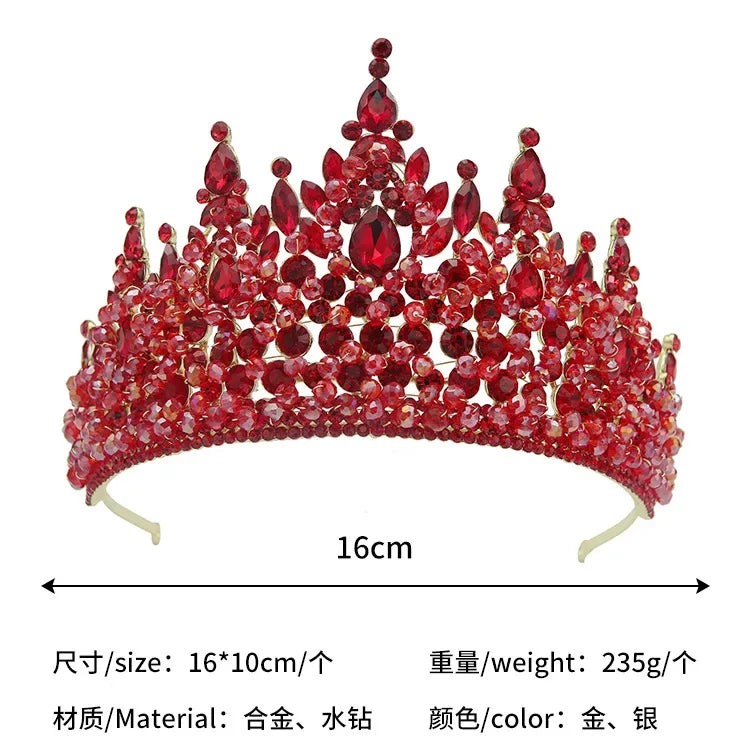 Baroque Opulence: Luxury Crystal Tiaras Pageant Diadems - Headbands that Redefine Elegance in Hair Accessories!