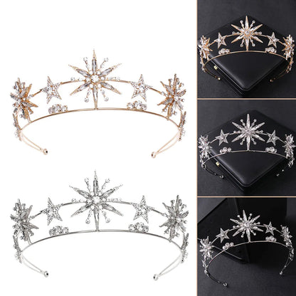 👑 Dazzling Rhinestone Tiara Headband for Girls | Flower Girl Hair Accessory | Sparkling Fashion Jewellery!