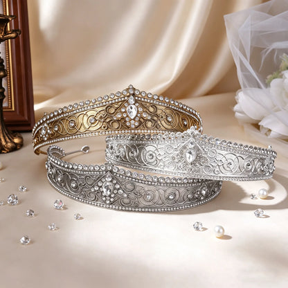 Gothic Retro Metal Crown for Boys, Teens & Men | Vintage Crown Headpiece | Pageant, Prom & Cosplay Costume Accessory!