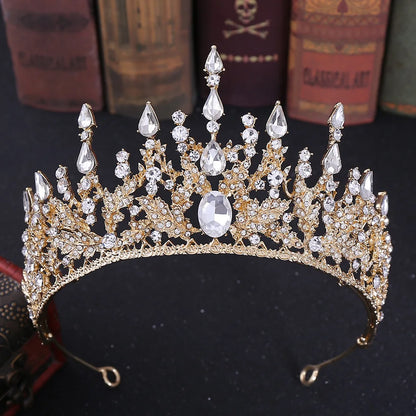 Baroque Retro Crystal Tiaras - Pageant, Prom, and Special Occasion Headband for Unparalleled Elegance!
