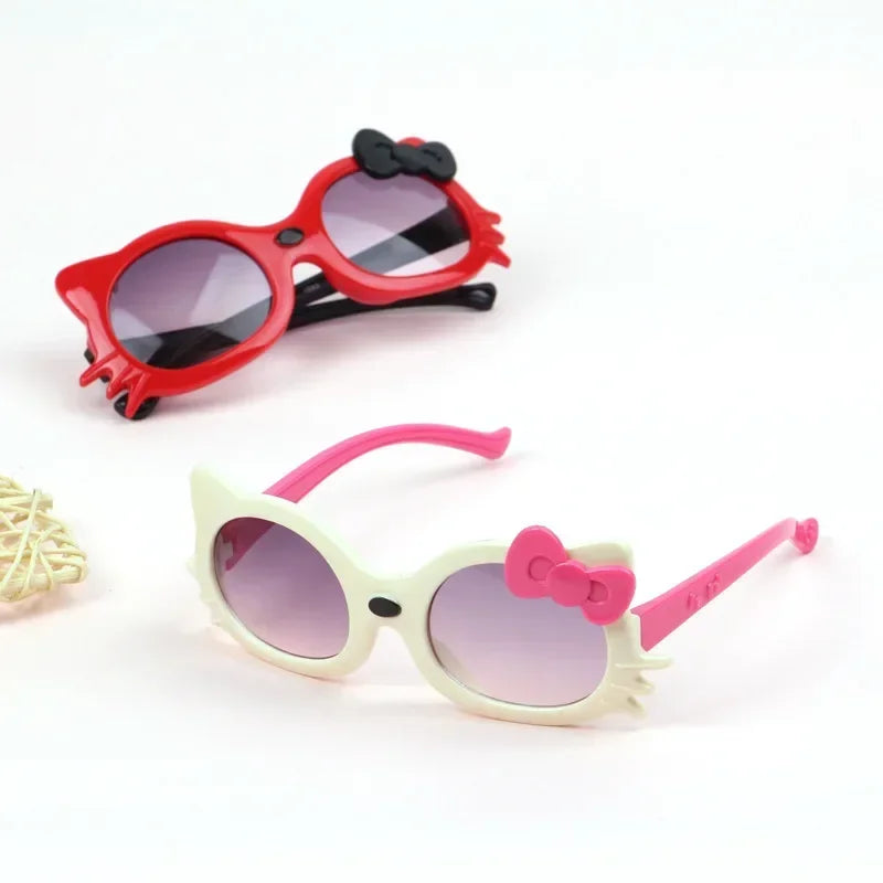 Girls’ Cat Eye UV400 Sunglasses – Cute Cat-Shaped Summer Eyewear for Kids | Outdoor Sun Protection Shades for Girls!