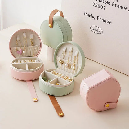 Stylish Travel Jewellery Box for Girls | Portable Jewellery Organiser Case | Necklace, Earring & Ring Storage Gift